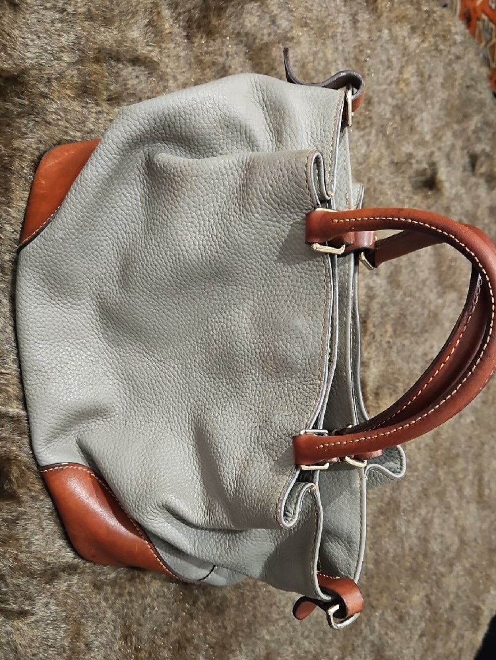DOONEY& BOURKE Authentic Leather Satchel Handbag.Fair Condition Refer To Picture - Picture 2 of 16